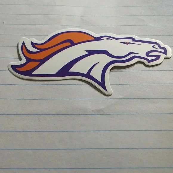 DENVER BRONCOS  waterproof sticker..nwt..we bundle..enjoy - Picture 1 of 2